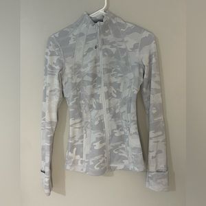 White Camo Luluemon Define Jacket